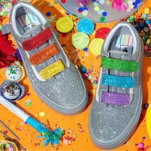 VANS X FLOUR SHOP - Rainbow sparkle Velcro sneakers - Limited edition!